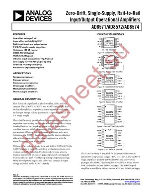 AD8571AR-REEL datasheet  